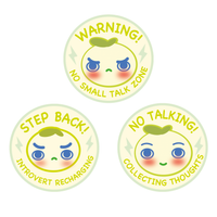 Introvert Alerts Sticker Set