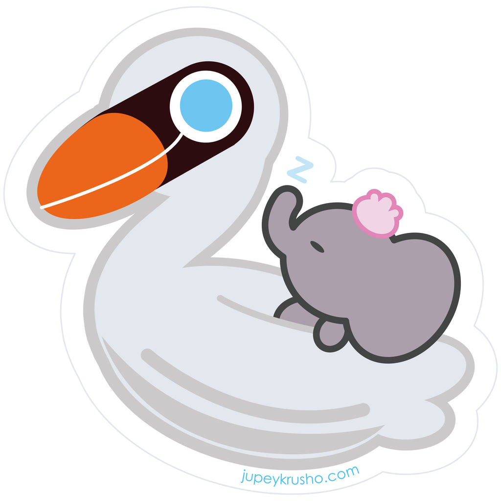 Dreamy Swan Sticker