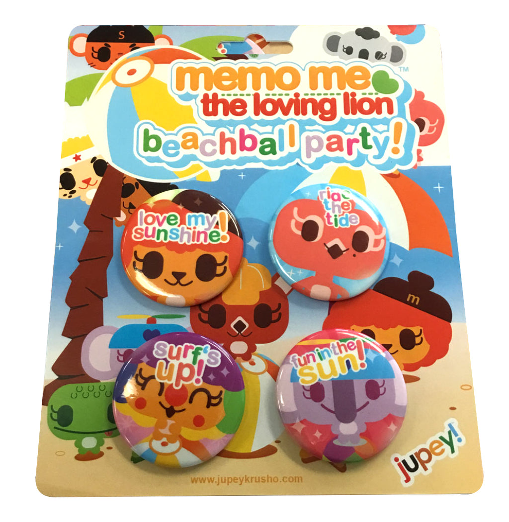 Beachball Party Button Pack